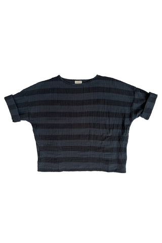 Izzy Top in Faded Black Stripe