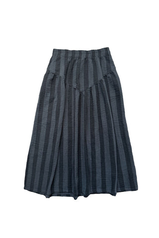 Jessie Skirt in Faded Black Stripe