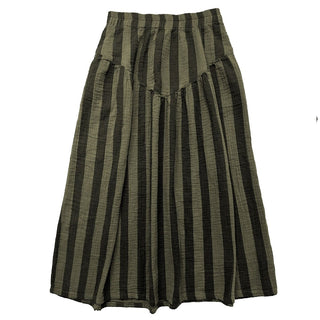 Jessie Skirt in Mud + Black Stripe