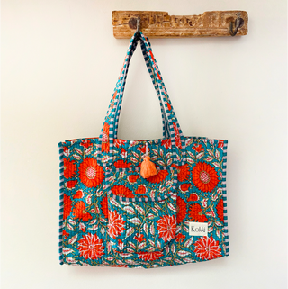 Kantha Bag Large - Daisy