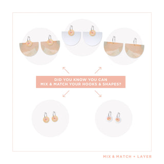 Kiasmin Sunset Layered Classic Bell Hoop