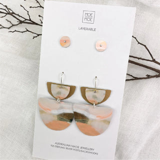 Kiasmin Sunset Layered Double Bell Drop Pack