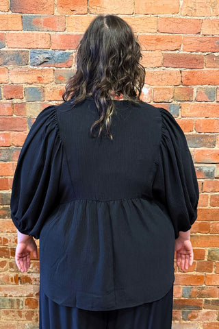 Kimberly Flowy Blouse - Black