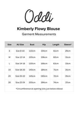 Kimberly Flowy Blouse - Black