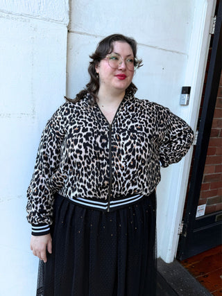 Leopard Print Sukajan Bomber (no patch)