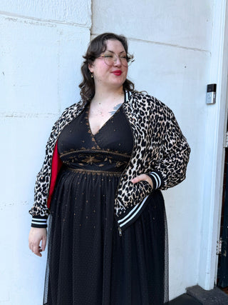 Leopard Print Sukajan Bomber (no patch)