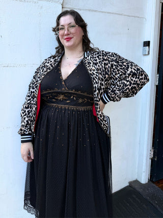 Leopard Print Sukajan Bomber (no patch)