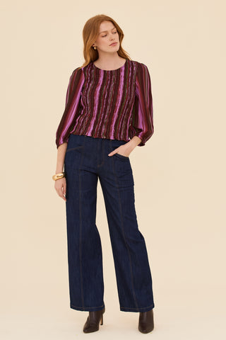 Long Play Shirr Thing Top