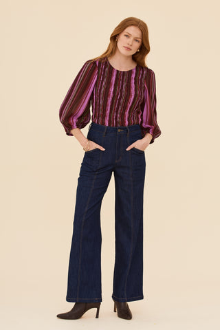 Long Play Shirr Thing Top