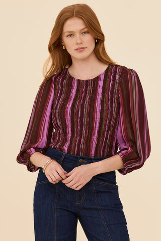Long Play Shirr Thing Top