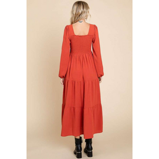 Luca Square Neck Smock Dress