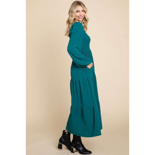 Luca Square Neck Smock Dress