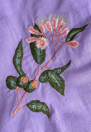 Mahalia Dress with Embroidered Botánica