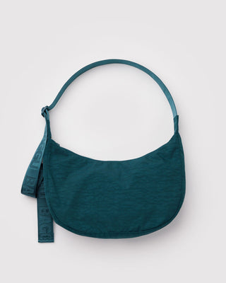 Medium Nylon Crescent Bag - Deep Sea
