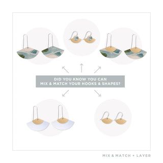 Kiasmin Aura Duo Drop Fan Pack Earrings