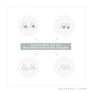 Kiasmin Aura Duo Drop Fan Pack Earrings