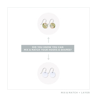 Kiasmin Aura Small Circle Drop Earrings