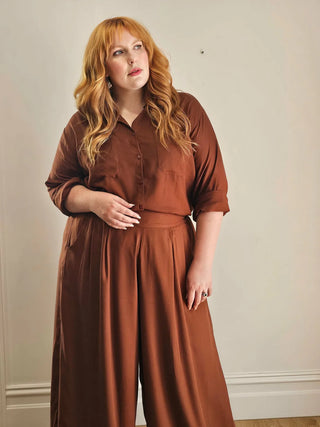 Nina Shirt in Cocoa