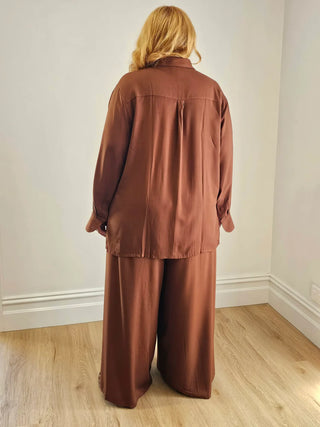 Nina Shirt in Cocoa