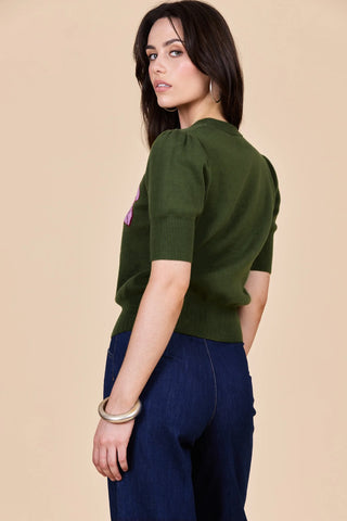 Olive Magnolia Knit Jumper