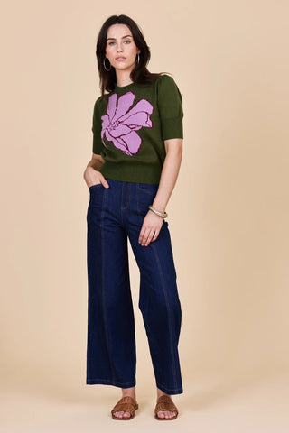 Olive Magnolia Knit Jumper