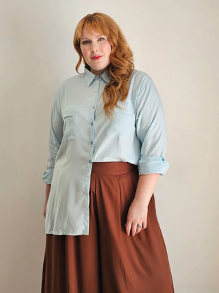 Palazzo Wide Leg Pants in Cocoa