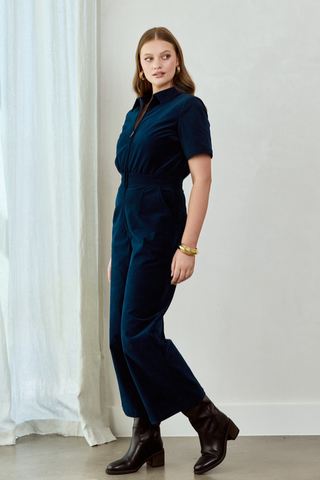 Petrol Velvet Freestyler Jumpsuit