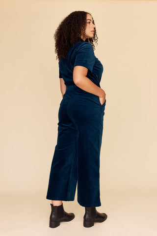 Petrol Velvet Freestyler Jumpsuit