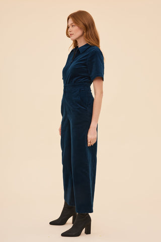 Petrol Velvet Freestyler Jumpsuit