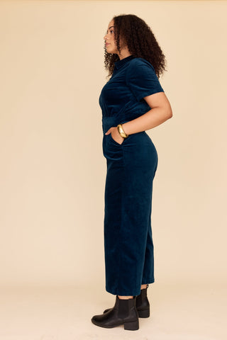 Petrol Velvet Freestyler Jumpsuit