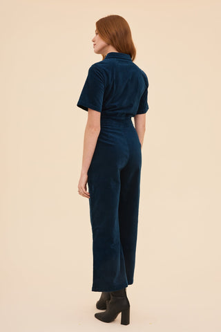 Petrol Velvet Freestyler Jumpsuit