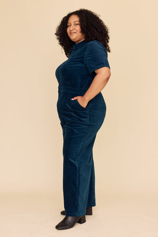 Petrol Velvet Freestyler Jumpsuit