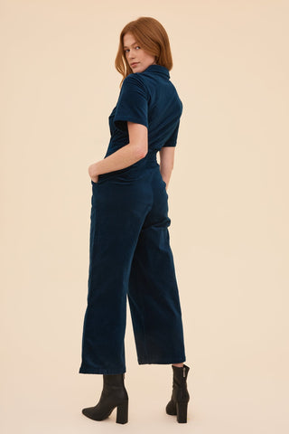 Petrol Velvet Freestyler Jumpsuit
