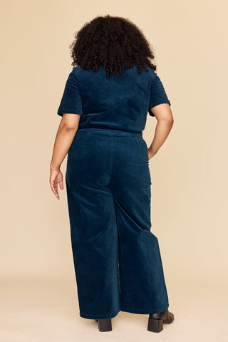 Petrol Velvet Freestyler Jumpsuit