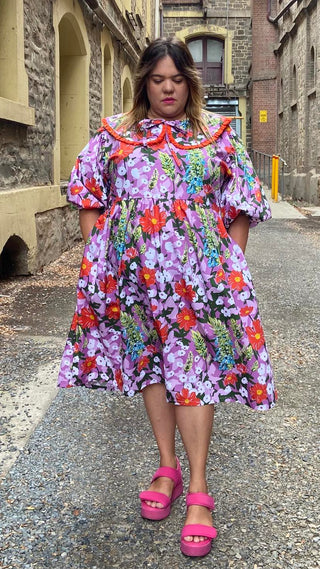 Puff Sleeve Midi Frock - Summer in Salzburg
