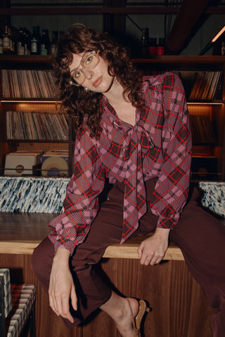 Renegade Tie Neck Blouse