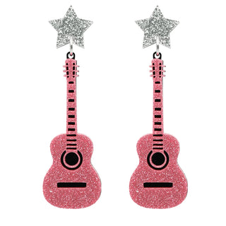 Superstar Guitar Earrings