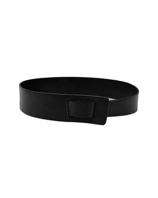 Seaforth Leather Knot Belt - Black