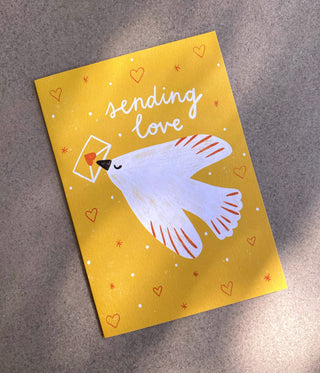 Sending Love Greeting Card