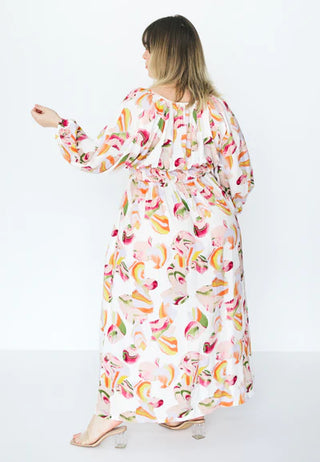 Shirred Maxi Dress in Joy