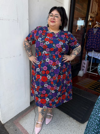 Short Sleeve Stretch Frock in After Glow