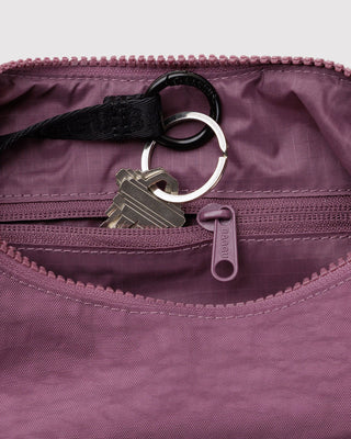 Small Nylon Crescent Bag - Wild Plum