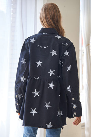 Star Baby Doll Shirt Jacket