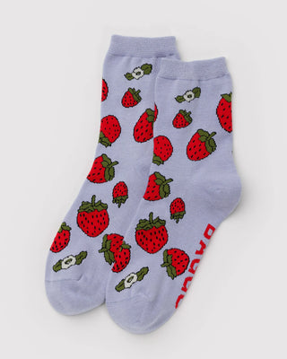 Crew Sock - Strawberry Blossom