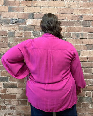 Suki Shirt in Hot Pink