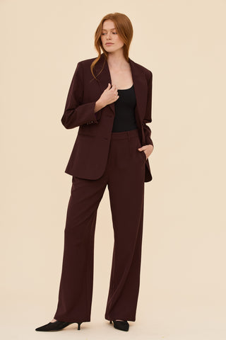 Tailored Blazer in Burgundy