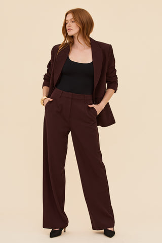Tailored Blazer in Burgundy