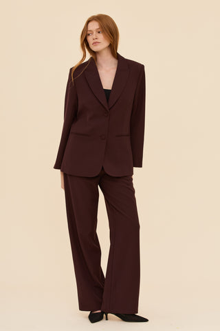 Tailored Blazer in Burgundy