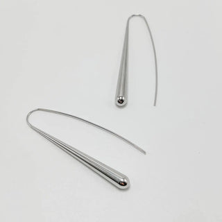 The Elegant Drop Earrings - Silver