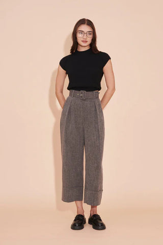 Think Outside The Box High Waisted Pants - Grey